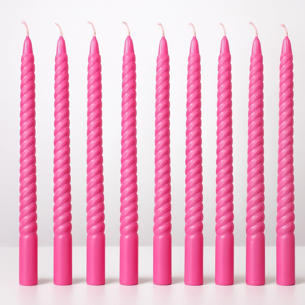 Ivory Taper Candles - Dripless & Long Burning -9