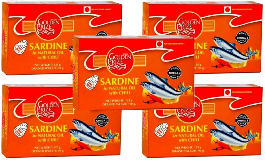 See full amazon price history chart for Golden Prize Canned Sardine in Natural Oil with Chili, 125g (Pack of 5) Golden Prize Canned Sardine in Natural Oil with Chili, 125g (Pack of 5) (B09CM96X1Q) Amazon Price History, Amazon Price Tracker