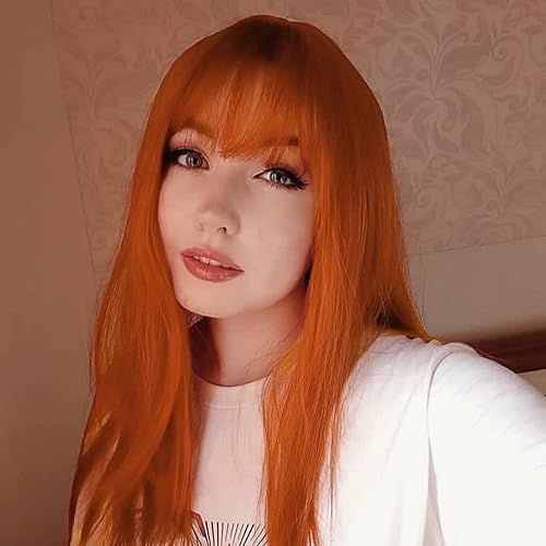 Miniatura 5 de anogol Vocaloid 32 80cm de largo recto de Cosplay peluca Pelucas Para Fiestas Halloween Anaranjado