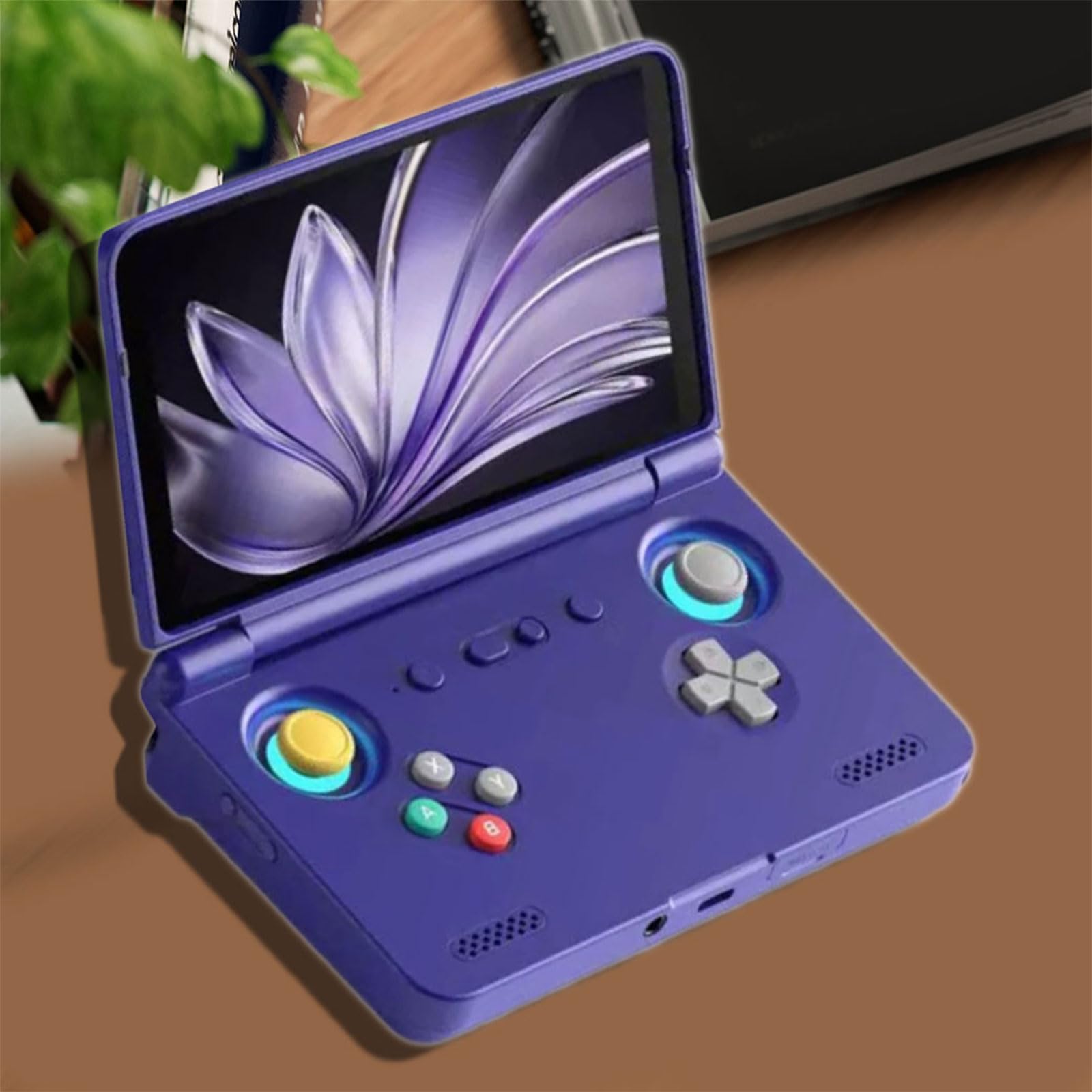 14 cm große, transparente tragbare Spielkonsole, schneller Prozessor, geringes Gewicht, reisefreundliches Design, 5000 mAh
