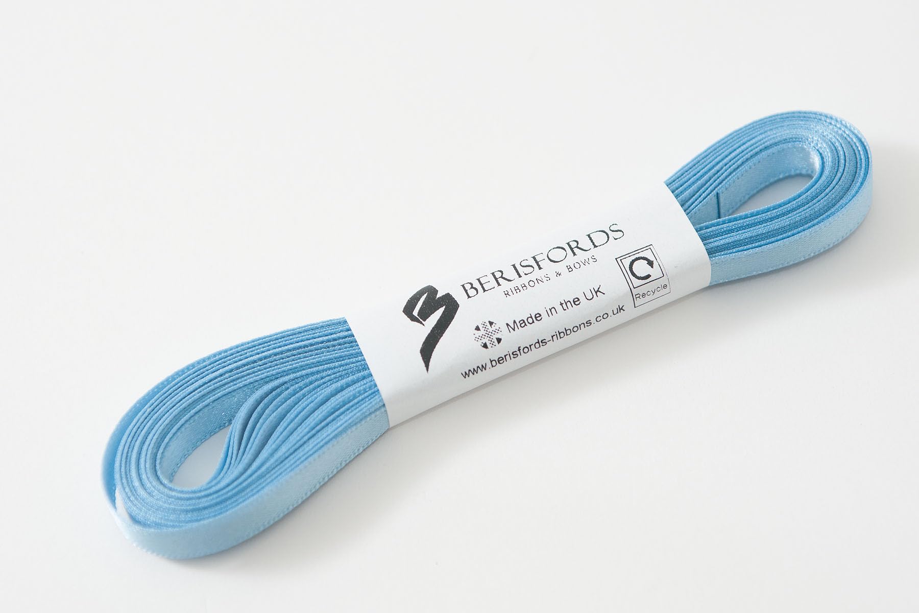 Berisfords Satin Ribbon Pack - 7 mm Cornflower - 1 x 5 metres