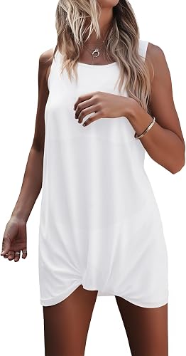 Jouica Sheer Crochet Beach Cover Up for Women Sleeveless Breathable Swimsuit Wra