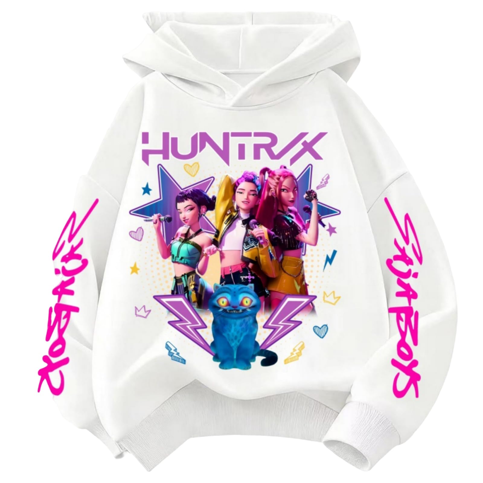SXMURP K-Pop Hoodie For Girls Teens Trendy Long Sleeve Sweatshirt Graphic Print Cozy Hunters Hoodies — view 8