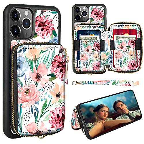 Lowest Price ZVE iPhone 11 Pro Max Wallet Case, iPhone 11 Pro Max Case with Zipper Card Holder Slot Wrist Strap Women Handbag Protective Cover for iPhone 11 Pro Max 6.5 inch - Flower Lowest Price ZVE iPhone 11 Pro Max Wallet Case, iPhone 11 Pro Max Case with Zipper Card Holder Slot Wrist Strap Women Handbag Protective Cover for iPhone 11 Pro Max 6.5 inch - Flower