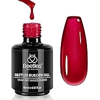 Vista 20 de Beetles - Gel de uñas constructor sin HEMA, permanece brillante, edificio transparente, fortalece las uñas débiles y extensiones para principiantes