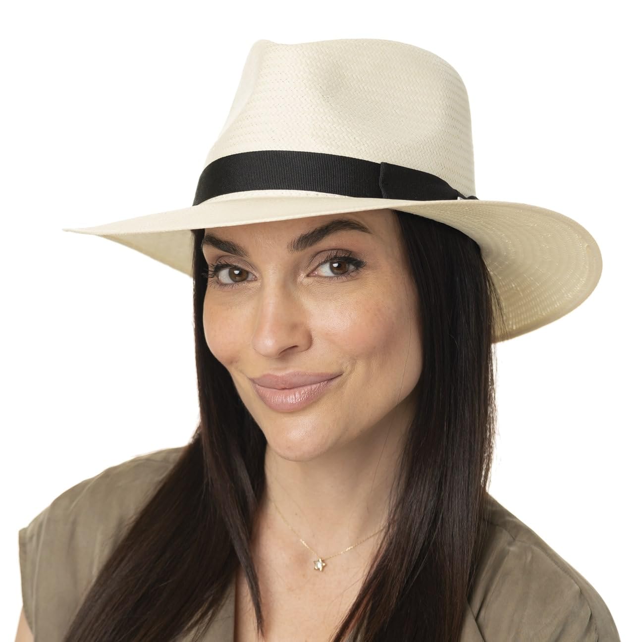 Stetson Sombrero Traveller Tokeen Toyo - Sombrero de Paja Hombre - Sombrero de Caballero 100% Paja Toyo - Primavera/Verano - Sombrero para el Sol
