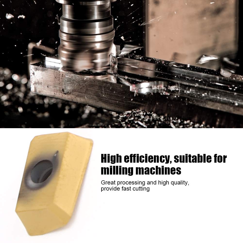 Insert en carbure cémenté, APMT1135 trempé haute efficacité pour fraise 10Pcs