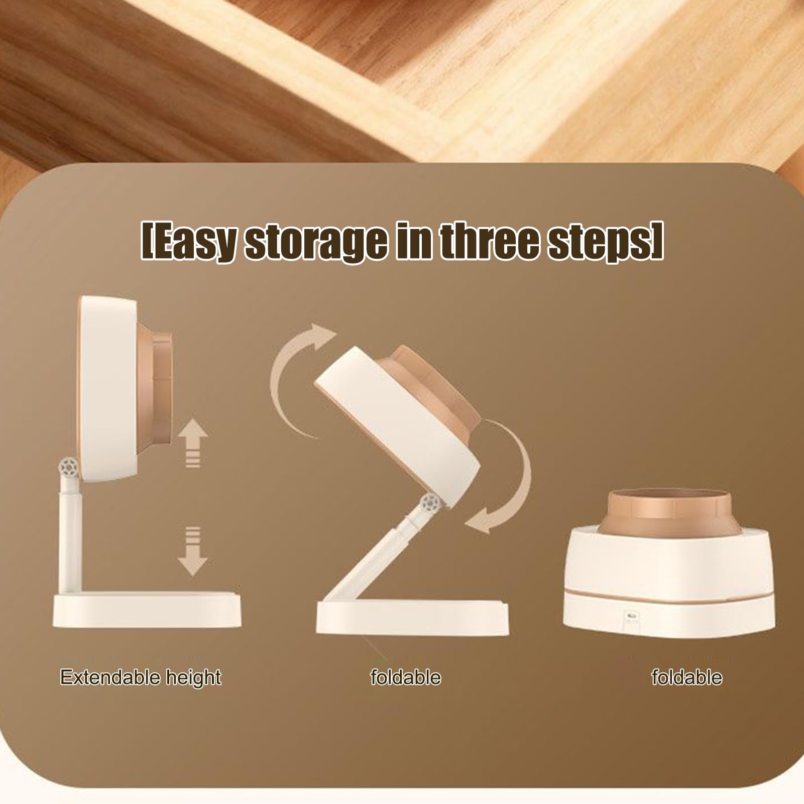 Extractor de escritorio plegable recargable para cocina