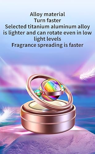 Miniatura 2 de kiobrvhe Ambientador solar para automóvil, para rellenar calcetines de automóvil, purificador de aire giratorio, difusor de aromaterapia, difusor de