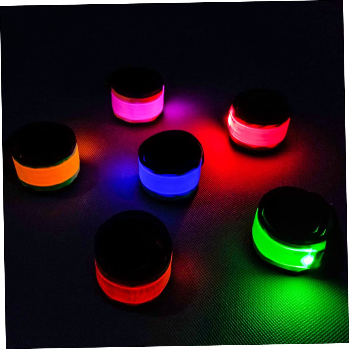 TOYANDONA Bracelets LED De Lot de Bandes Réfléchissantes pour Course Vert Orange