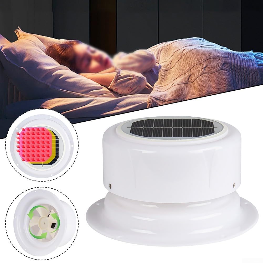 ZYWUOY Für Wohnmobil-Solarventilator für effiziente Luftzirkulation in Wohnmobilen, Booten und Campingplätzen