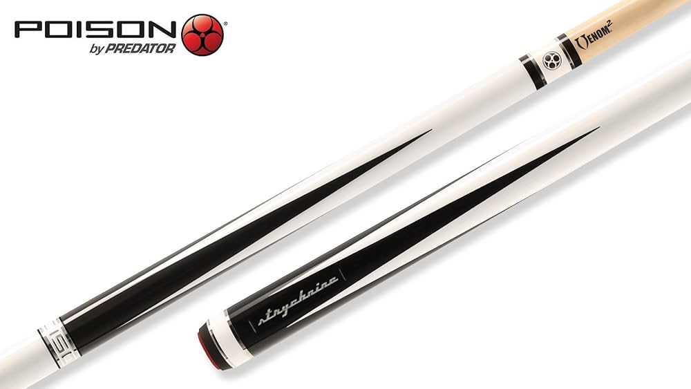 Poison Strychnine-2 Pool Cue with Venom² Low-Deflection Shaft