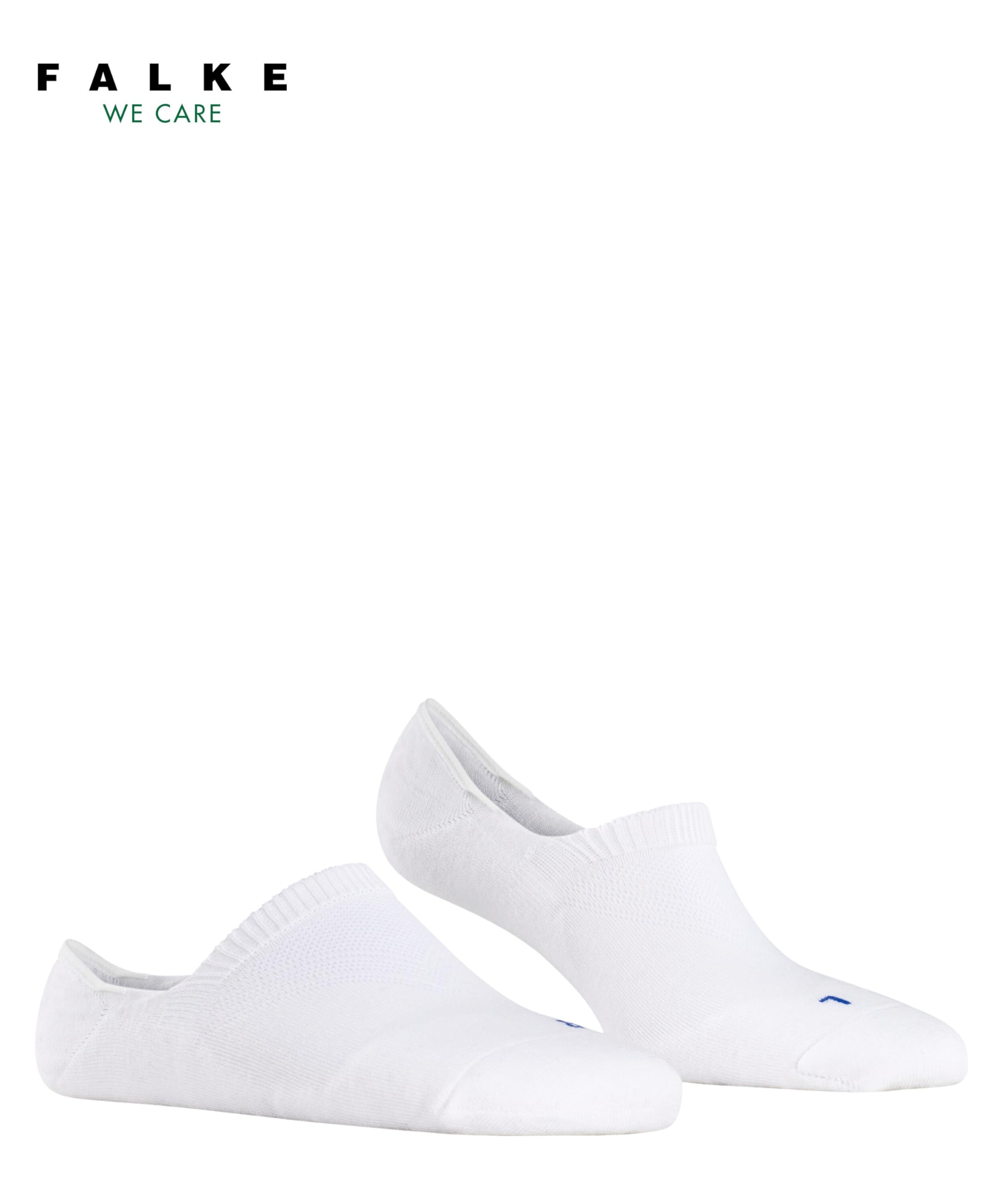 FALKE Women's Cool Kick No Show Socks, White (White 2000), 6.5-8.5