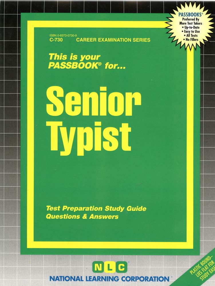 Senior Typist(Passbooks) (Career Examination Series) None Edition
