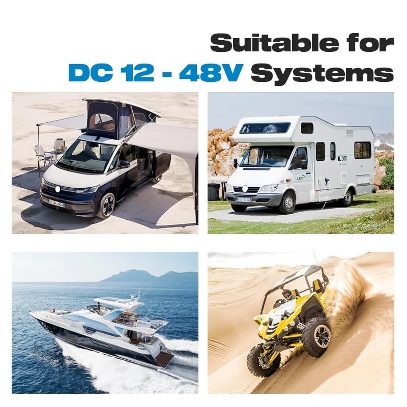 Upgraded Model Battery Disconnect 275A On/Off Power Cut Off 12-48V for Car,Truck,Marine and Boat(New Top Post Switch)