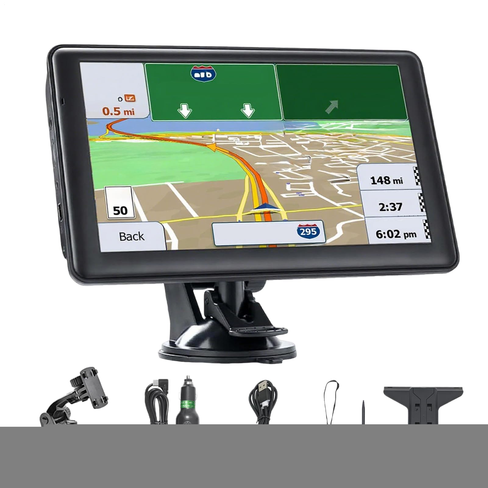 Navegación GPS Para Coches | Navegación Del Coche 17.7 cm - Dispositivo de