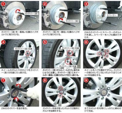 Amazon 輸入車タイヤ交換用ガイドバー m14 p1 5 長短2本セット 収納ケース アシストバー付属 タイヤ修理ツールキット 車 バイク Amazon 輸入車タイヤ交換用ガイドバー m14 p1 5 長短2本セット 収納ケース アシストバー付属 タイヤ修理ツールキット 車 バイク