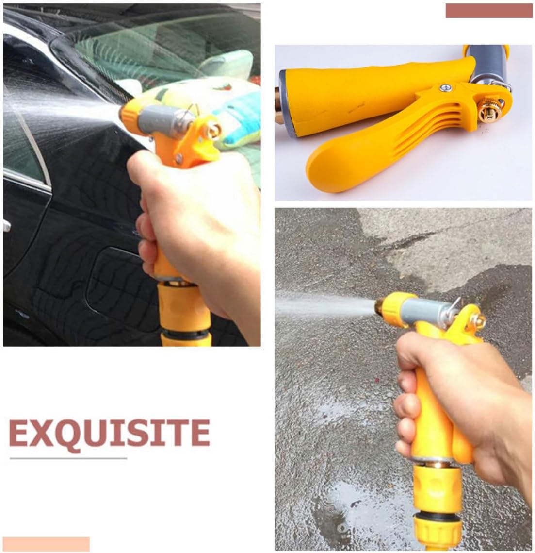 Metal High Pressure Car Washing Spray Nozzle with Adjustable Pattern