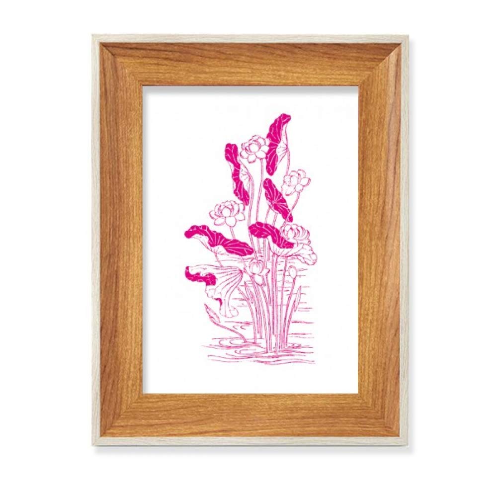 Cadre de photo lotus en bois de bureau pour tableau art peinture lot