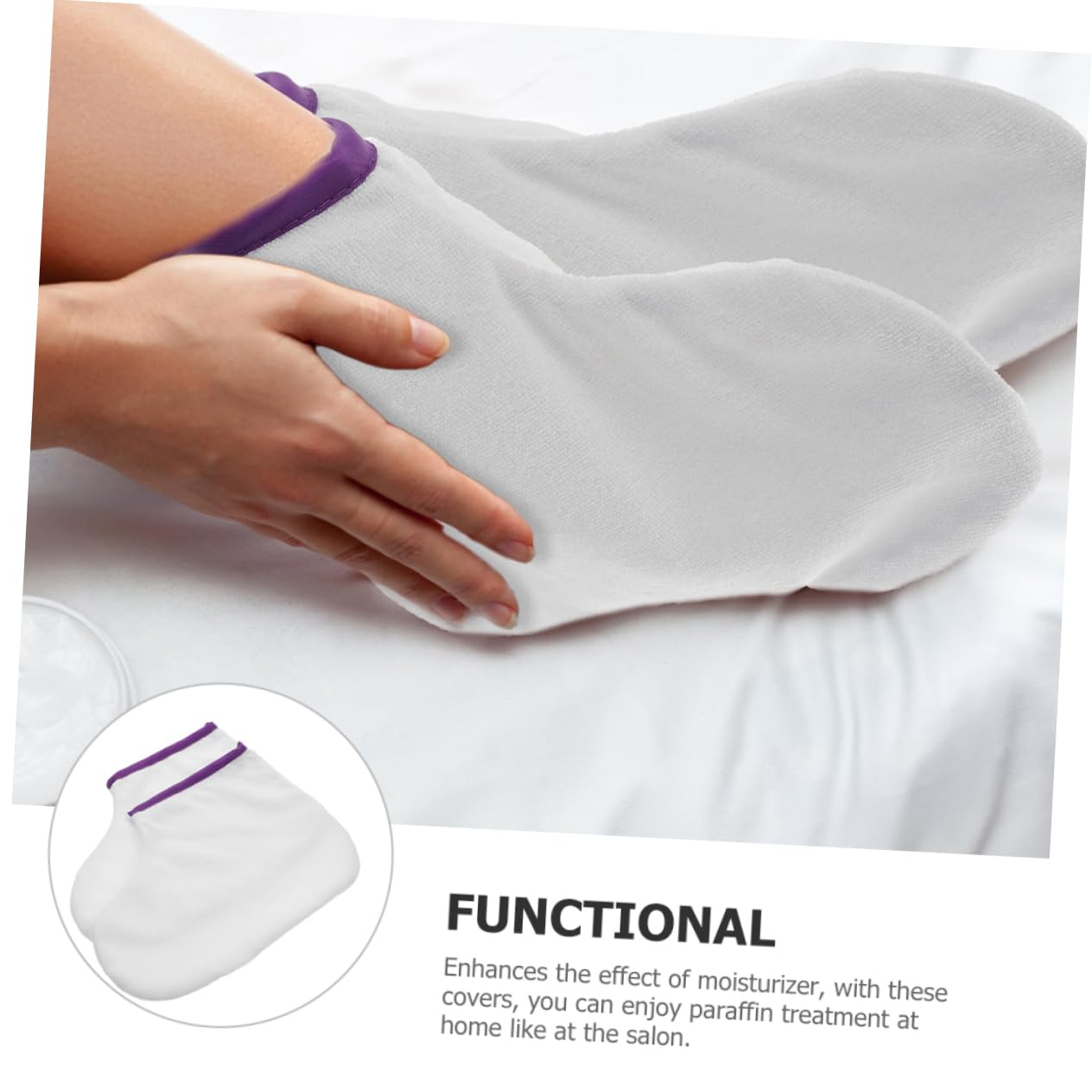 AUTSUPPL Spa Moisturizing Accessory Foot Covers Paraffin Therapy Wrapping Cover