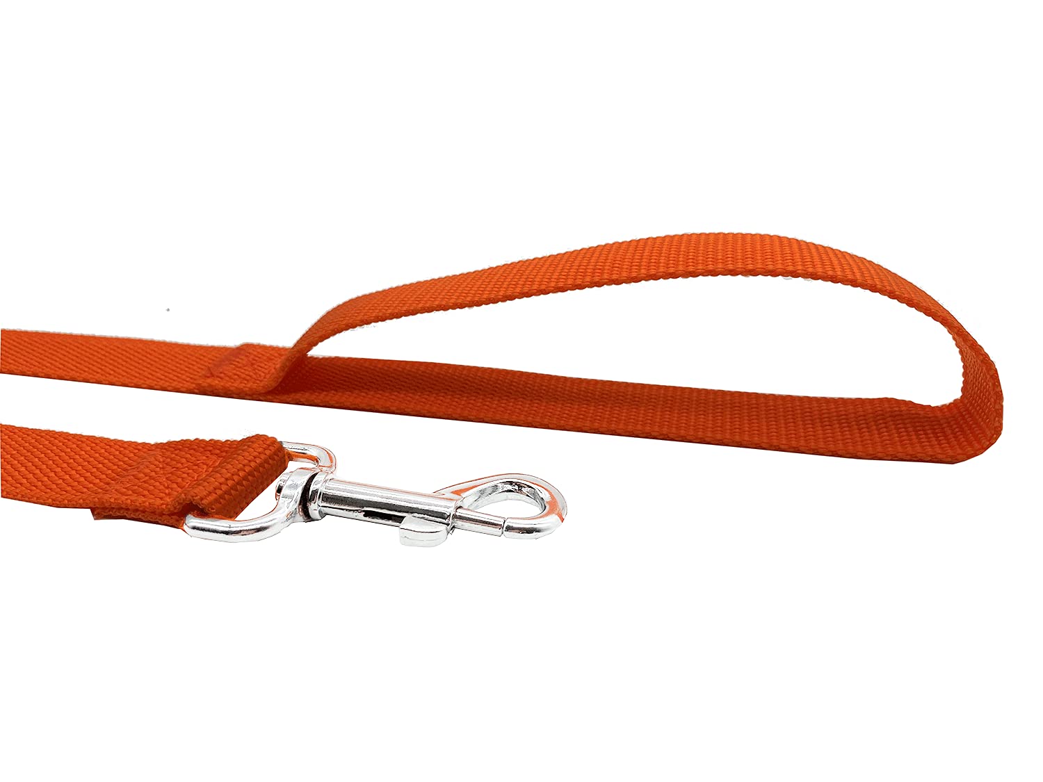 TAIDA Correa de Entrenamiento de Perro de Nailon Resistente, Cuerda de tracción, 6 pies de Largo, 1 Pulgada de Ancho, para Perros pequeños y medianos (Naranja)
