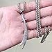 ZKDC Muslim Ali zulfiqar sword stainless steel 60cm chain necklace islamic jewelry
