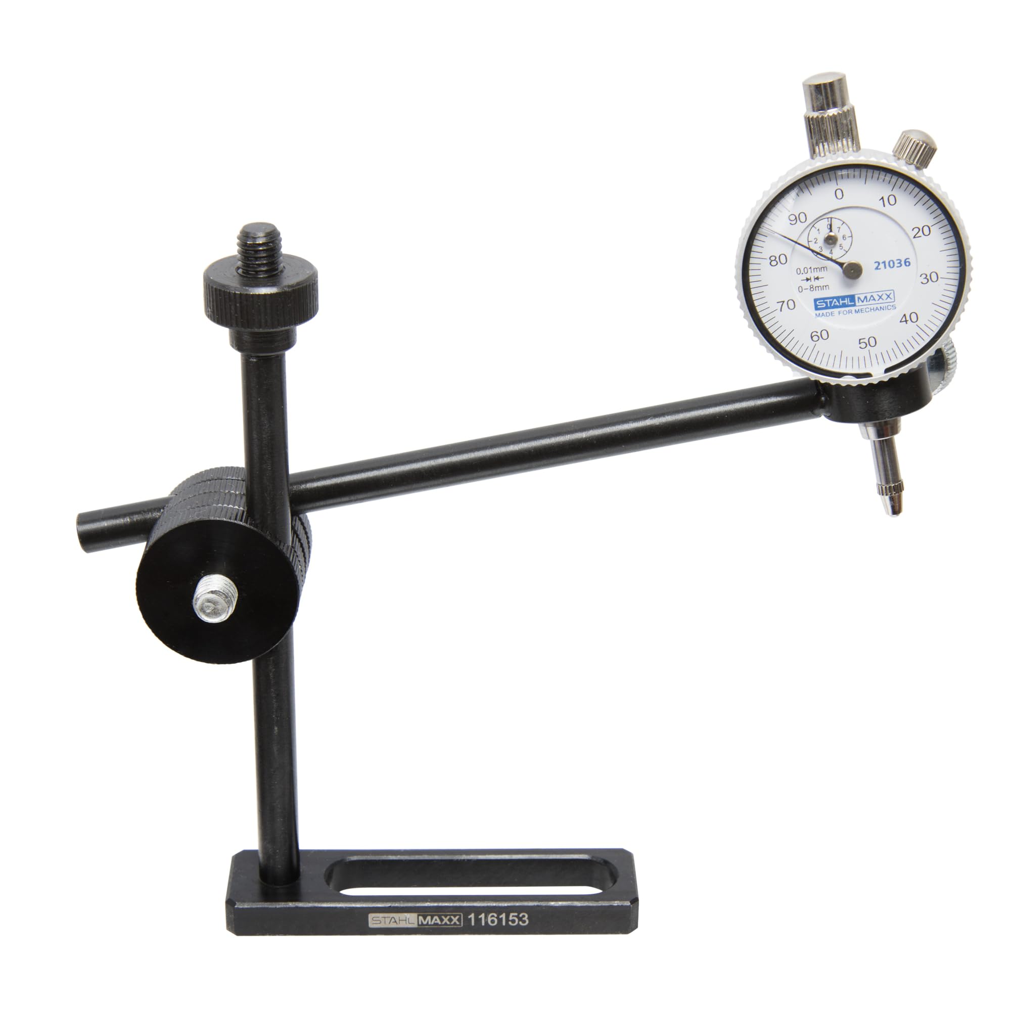 Stahlmaxx Universal Messuhrhalter mit Messuhr auch für VAG VW wie 387 | mit Stativ Halter