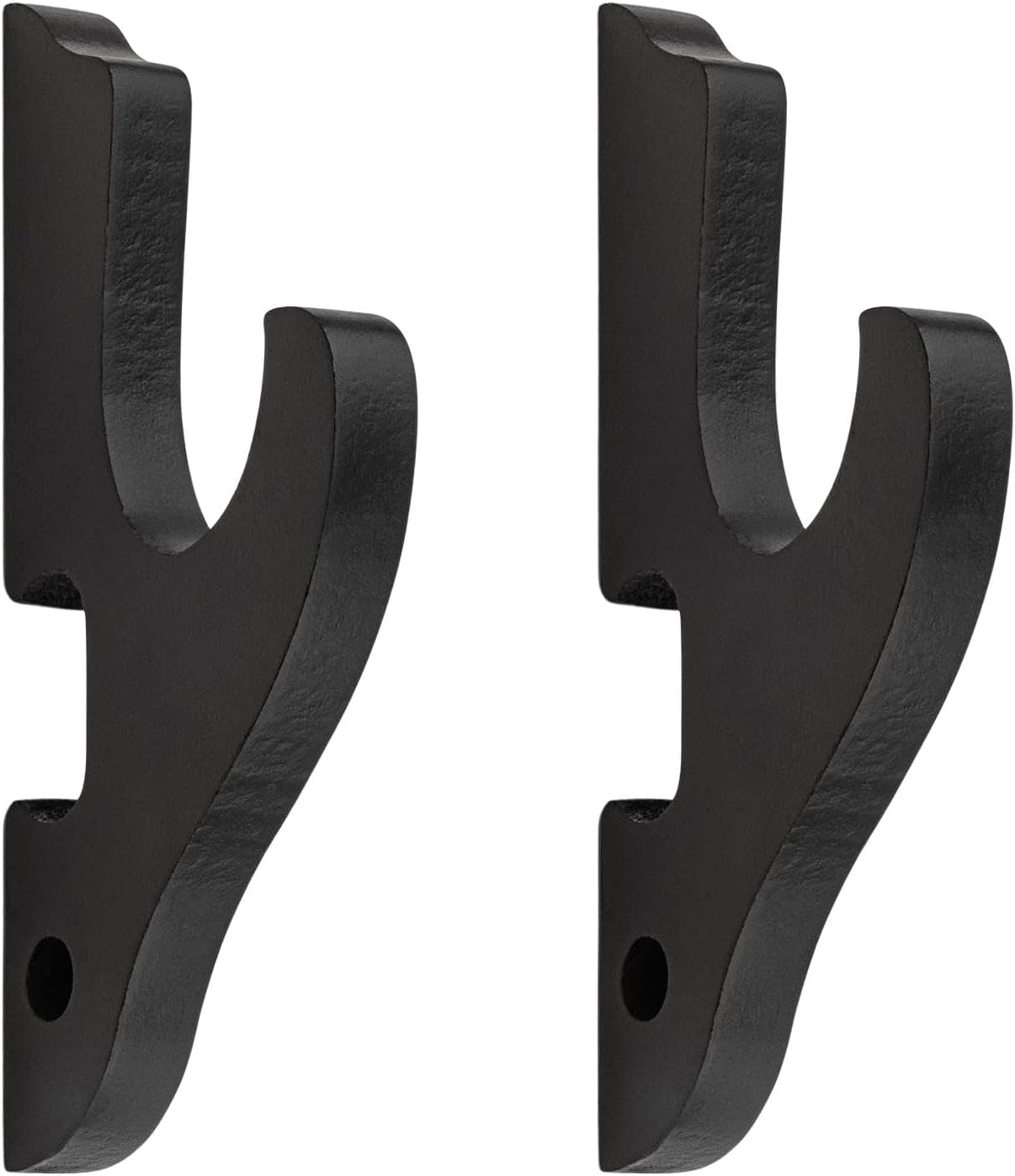 OTAIVE2 Pcs Sword Hook Wall Mount Sword Hanger Display Holder, Adjustable Mini Sword Display Rack for Katana Wakizashi Tanto Genji Wall Mount Rack(black,size:2.80 x 5.91inch)