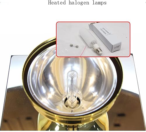 Miniatura 4 de JITEM Cafetera sifón sifón cafetera 3 tazas lámpara halógena calefacción vidrio sifón vacío cafetera manual mesa sifón olla 12.2 fl oz para café o té