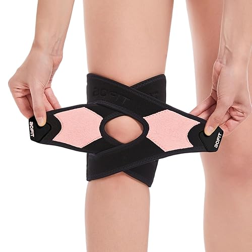 Rodillera para hombres y mujeres, dolor de rodilla, menisco, desgarro, artritis, dislocación de rótula, mejor osteoartritis, compresión ajustable