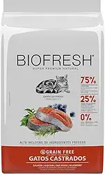 Hercosul Ração Biofresh Gatos Castrado Salmão - 7 5Kg
