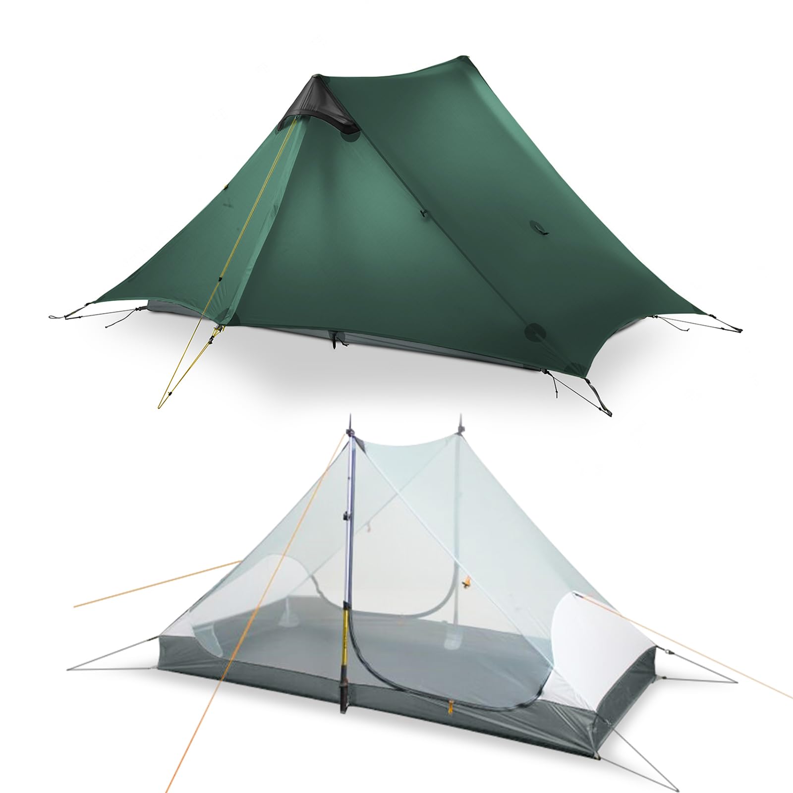 LANSHAN Ultralight Waterproof 1-2 Person Backpacking Tent