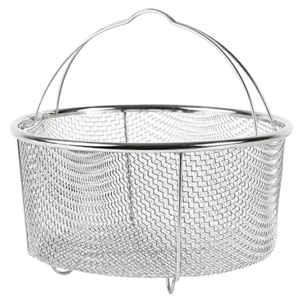 QWBNIP Stainless Steel Deep Frying Baske, Multifunctional Fryer Basket with Handle, Small Fry Baskets for Pot, Deep Fryer Strainer Mini Fryer Skimmer Cooking Tool Kitchen Utensils, Silver