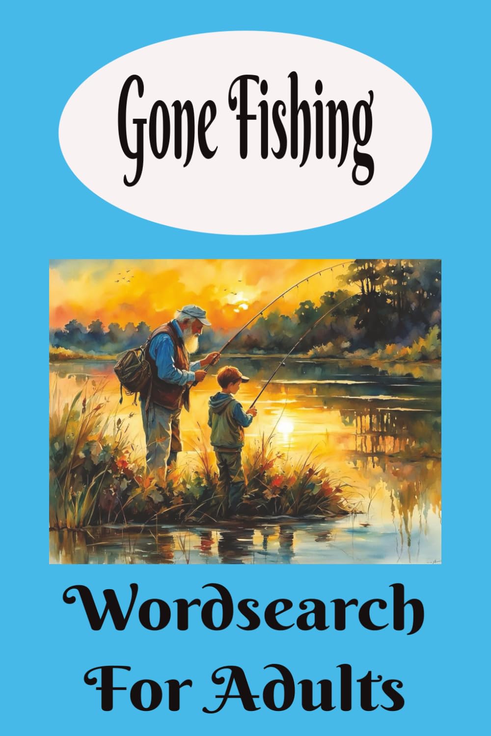 Fishing wordsearch puzzle book: Word search with east to read print about fishing , lake fishing ,sea fishing , river fishing. 6x9 inches,110 pages , 55 puzzles. gifts.