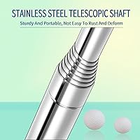 Vista 4 de Recuperador de pelotas de golf para agua telescópico, herramienta de agarre de pelotas de golf de acero inoxidable de 9 pies/12 pies