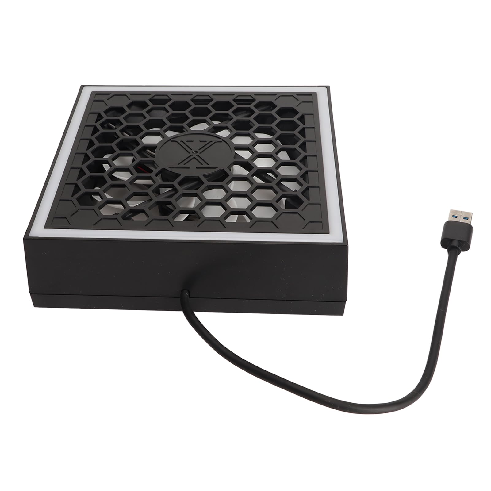 Acouto Ventola Raffreddamento Top con LED RGB 7 Modalità e Doppia Porta USB 3 Velocità per Console Series X