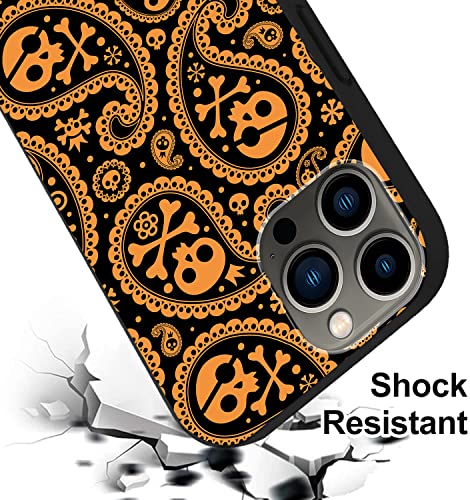 Kynwoga Case Compatible With Iphone 13 Pro Max,Paisley And Skulls Phone Case For Women Girls,Tpu Bumper Soft Cover Shockproof Protective Slim Fit Case Designed For Iphone13 Pro Max 6.7 Inch #TOP4