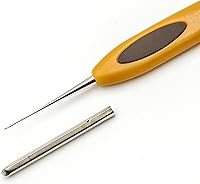 Vista 4 de Clover - Agujas de crochet de acero con tacto suave, No. 14/0.50mm (1027)