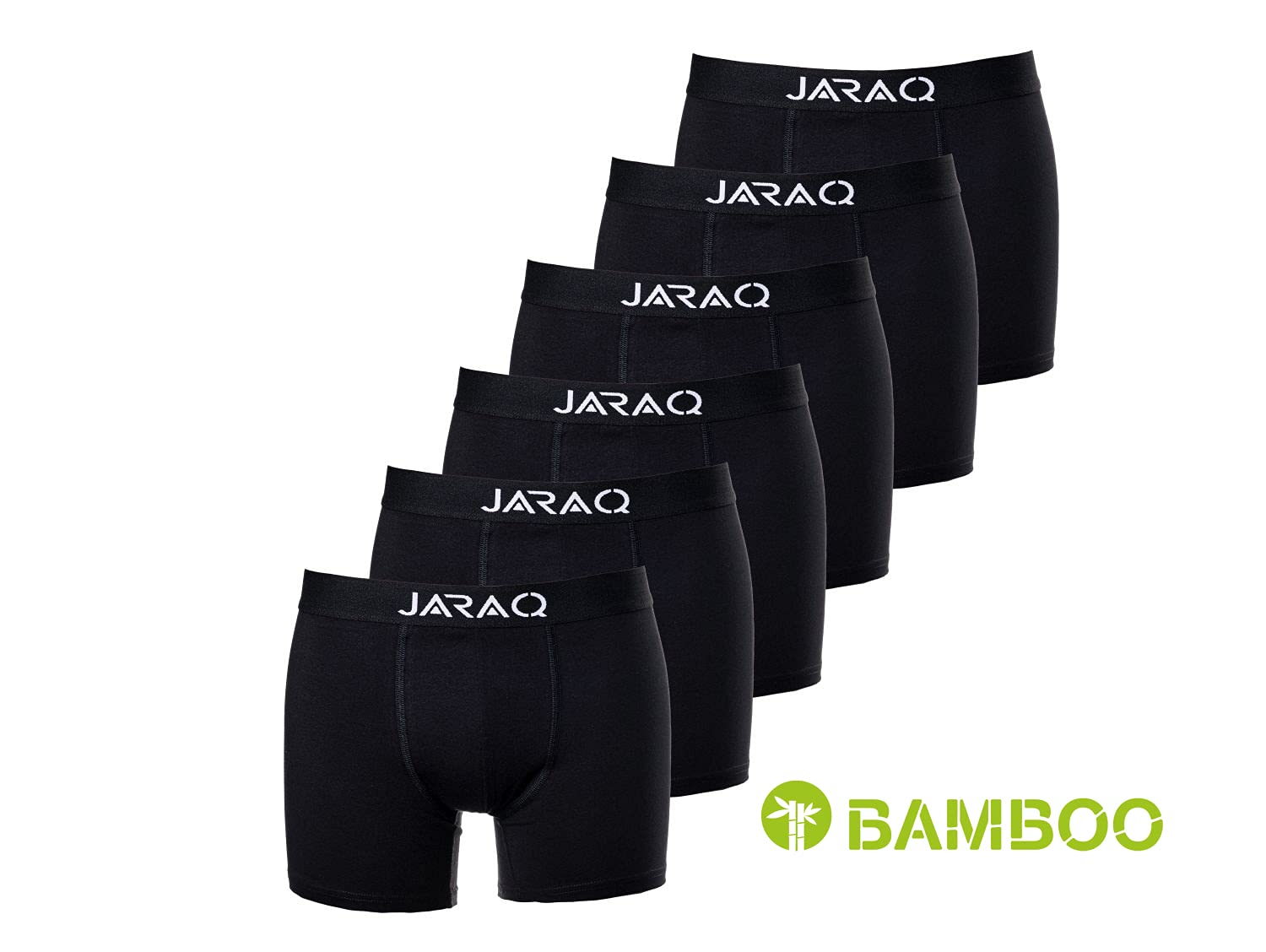 Bambus Herren Unterhose Boxershorts 6er Pack Perfekte Passform Anti Loch ( 2001 - L )
