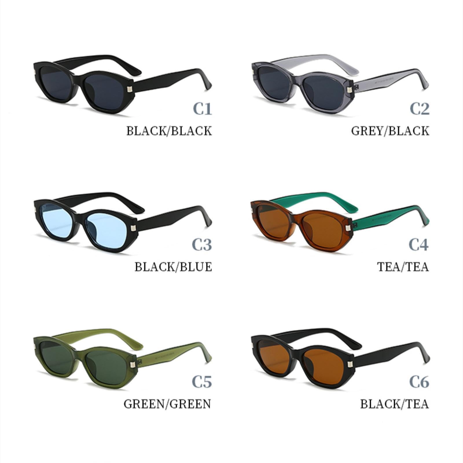 Occhiali da sole con protezione UV400 | Montatura leggera | Donna Uomo per sport all'aria aperta e guida