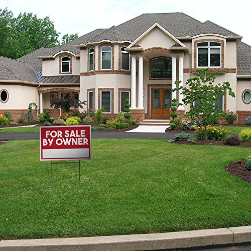 for Sale by Owner Yard Sign, 18 Inches by 12 Inches (for Sale)