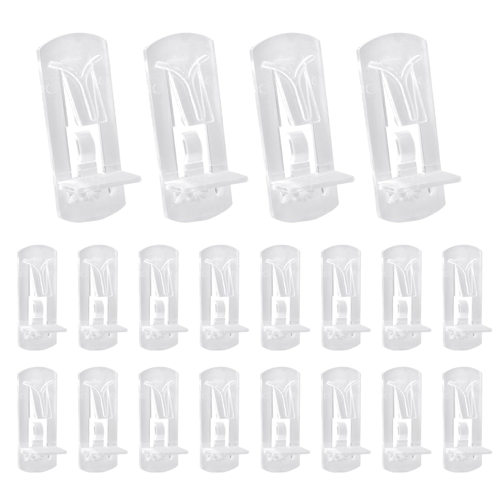 Hordion 20pcs Plastic Locking Shelf Pins, 7.9mm Clear Shelf Support Pegs — Amazon image 11