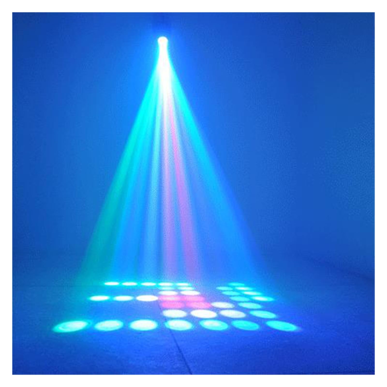 Światło sceniczne LED, RGBW wzór efekt sceniczny projektor oświetleniowy 64/128 leds światła podwójna głowica sterowiec DJ dyskoteka Led na boże narodzenie(2 Holes)
