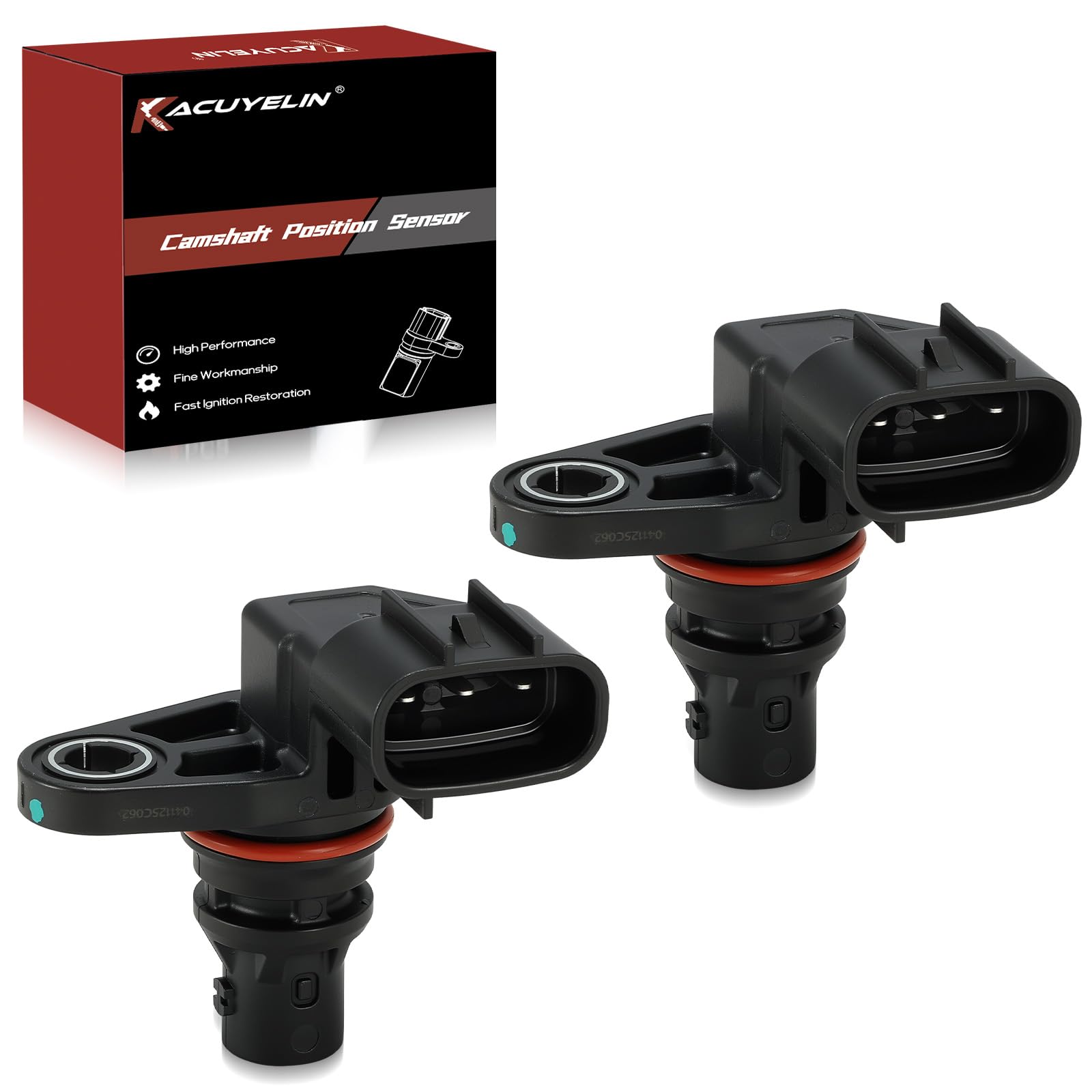 Photo 1 of 39350-2E200 Engine Cam Camshaft Position Sensor Set of 2 Compatible with Hyundai Elantra Kona Kia Forte Soul Forte5 Seltos 2017-2023 (Only fit 2.0L L4) Replace# PC1141, 5S15066