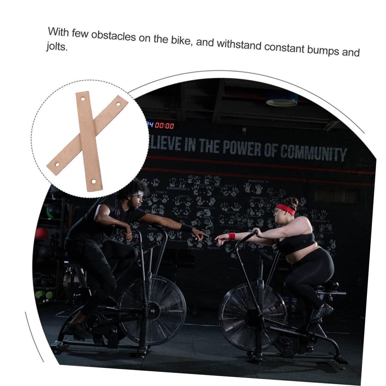 Cabilock Pastiglie per Freni per Bici da Fitness da Materiale Resistente E Antiscivolo Facile Installazione E Mute Accessori per Biciclette da Palestra