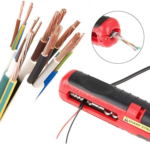 Miniatura 3 de TOPINCN Pelacables multifuncional para electricista, desmontaje de cables de 8 a 0.512in, herramienta de extracción manual de cable redondo de bajo