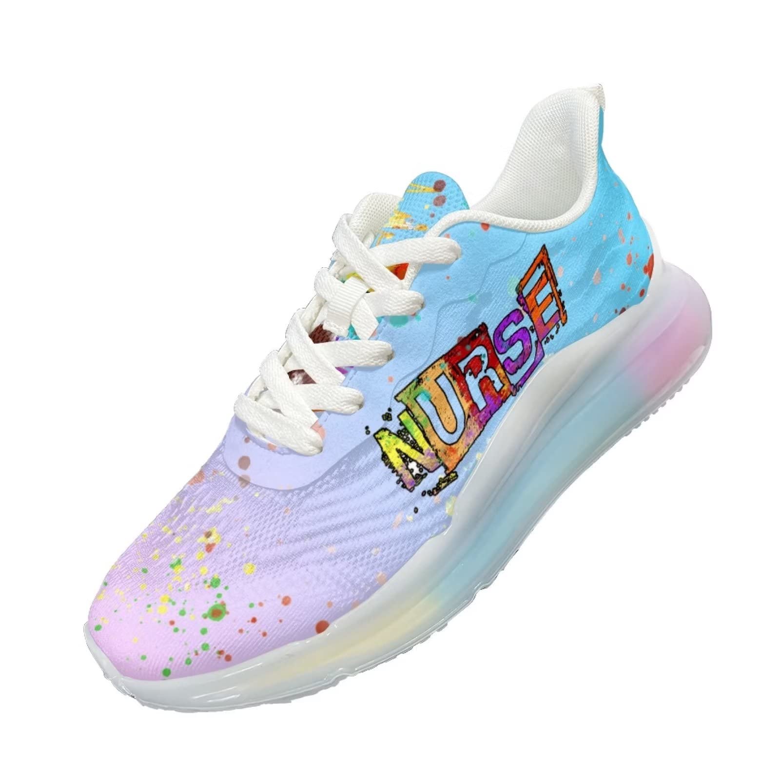 Damskie buty do biegania Lekkie buty do chodzenia Siłownia Fitness Trampki, Pielęgniarka urocza, 40 EU