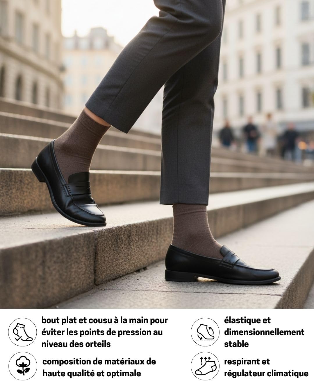10 Paires Chaussettes Homme Femme Coton Confortable Respirantes