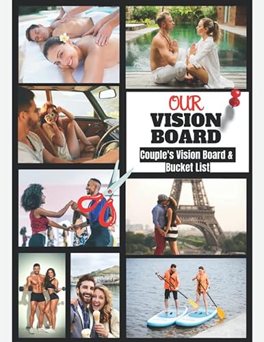 Vision Board For Couples Vision Board Clip Art Book & Bucket List 250+ Pictures, Quotes, Motivation Manifesting & Affirmation Journal Vision ...