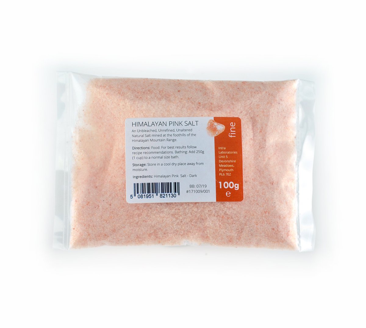 Himalayan Pink Salt Fine Grade 100g - Natural & Unrefined Pink Salt from the Himalayas